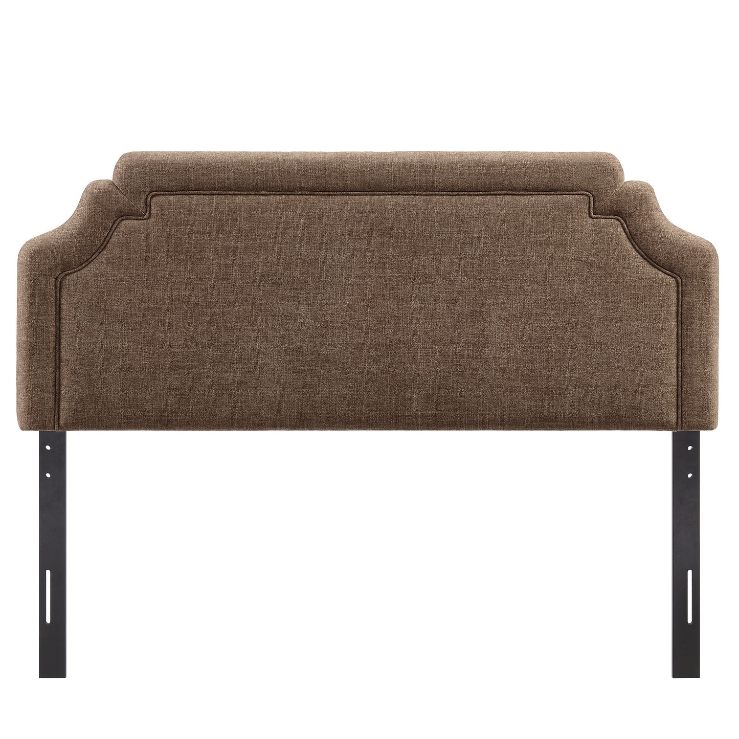 Thatch Upholstered Fabric King Size Headboard in Mocha