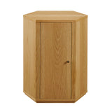 Adair Faceted Wood Side Table in Natural