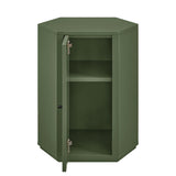Adair Faceted Semi-Gloss Side Table in Cypress