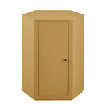Adair Faceted Semi-Gloss Side Table in Mustard
