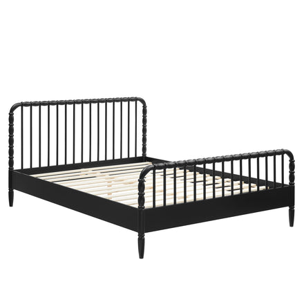 Arlette King Size Wood Spindle Bed Frame in Black